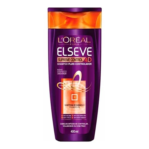 Shampoo Elseve Supreme Control 4D 400mL