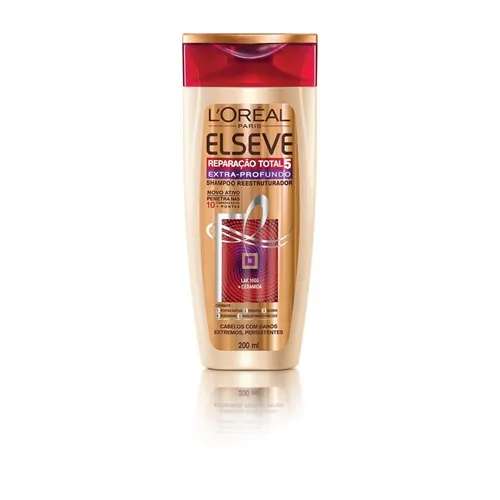 Shampoo Elseve Reparação Total 5 Extra-Profundo com 200mL
