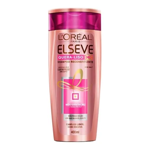 Shampoo Elseve Quera-Liso MQ 400mL