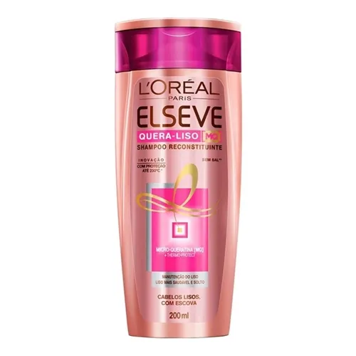 Shampoo Elseve Quera-Liso MQ 200mL