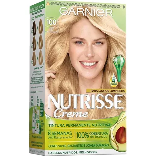 Tintura Garnier Nutrisse nº 100 Louro Claríssimo