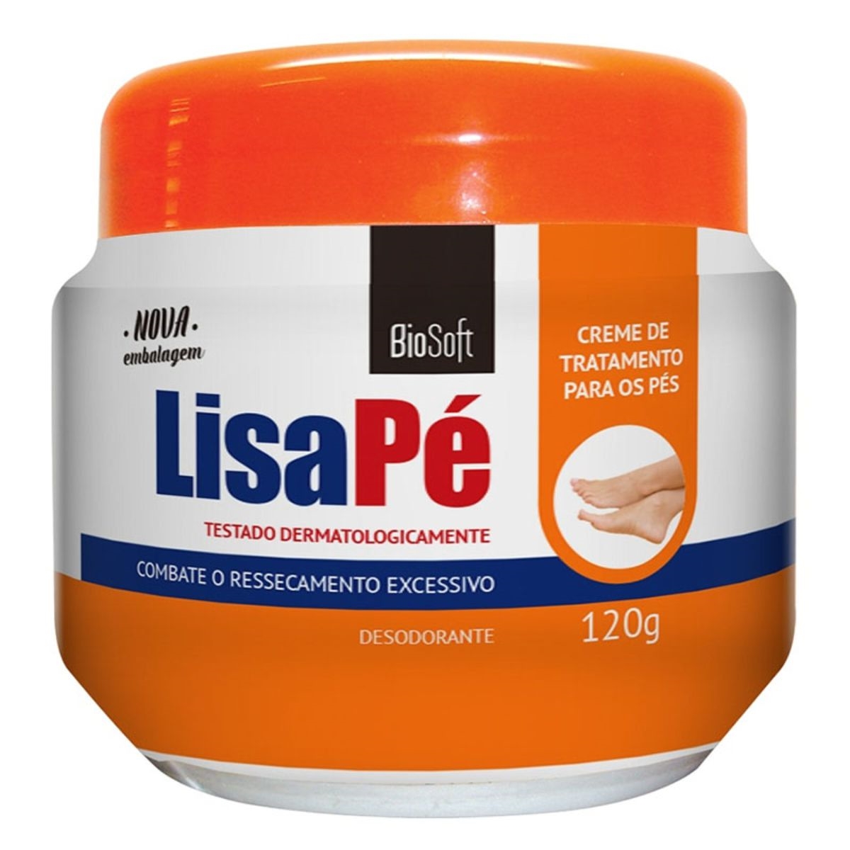 BIOSOFT LISA PE CREME TR PES 120G X 1 BIOSOFT Creme Hidratante Para