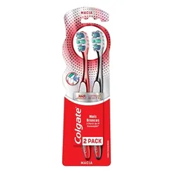 Escova Dental Colgate 360º Luminous White Leve 2 e Pague 1 Unidade