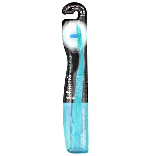 Escova Dental Johnson's Professional Cabeça Grande, Cerdas Médias