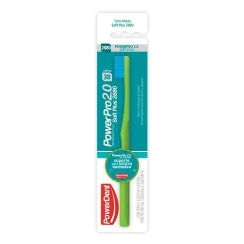 Escova Dental Powerdent PowerPro 2.0 Soft Plus macia, 1 unidade