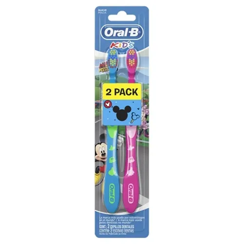 Escova Dental Oral-B Kids mickey, 2 unidades