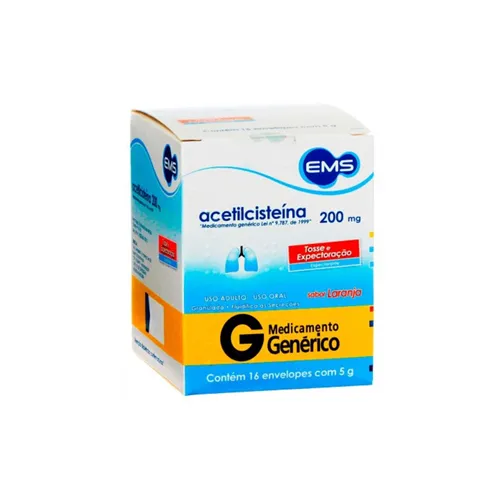 Fluimucil 200mg, caixa com 16 comprimidos efervescentes
