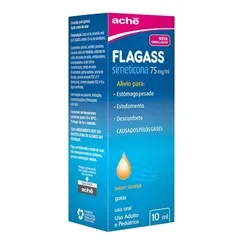 Flagass Gotas 75mg/mL, caixa com 1 frasco gotejador com 10mL de emulsão oral