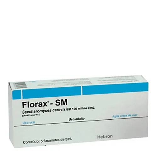 Florax SM 100MI/mL, caixa com 5 flaconetes com 5mL de solução de uso oral, adulto