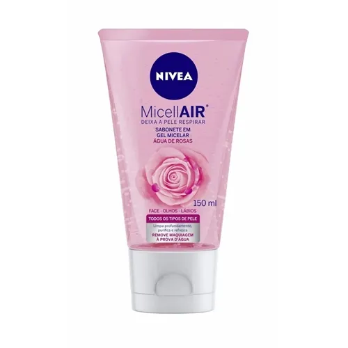 Sabonete Facial Nivea Micelar Água de Rosas 150mL