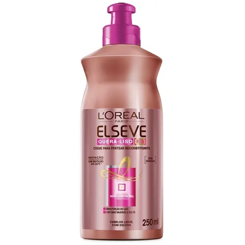 Creme de Pentear Elseve Quera-Liso MQ 250mL