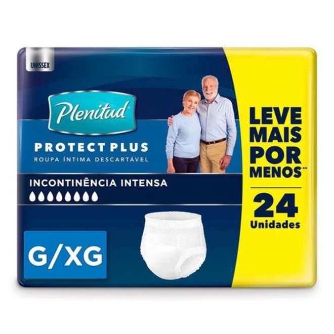 Roupa Ntima Descart Vel Plenitud Protect Plus G Xg Unidades Roupa Ntima Descart Vel