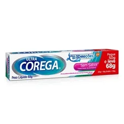 Creme Fixador de Dentadura Corega Ultra sem sabor, 68g