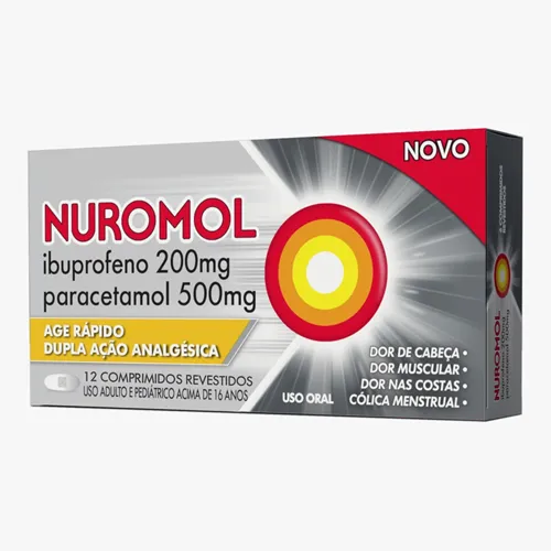 NUROMOL CPR REVEST 200MG x 12 /500 - RECKITT BENCKISER