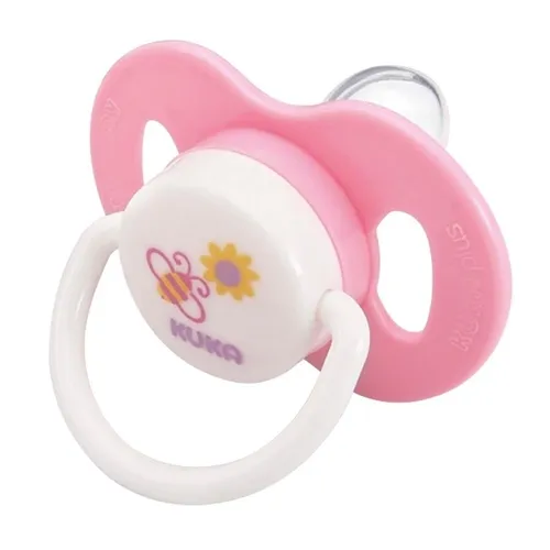 Chupeta Kuka Decorada 6+ meses, plus, rosa