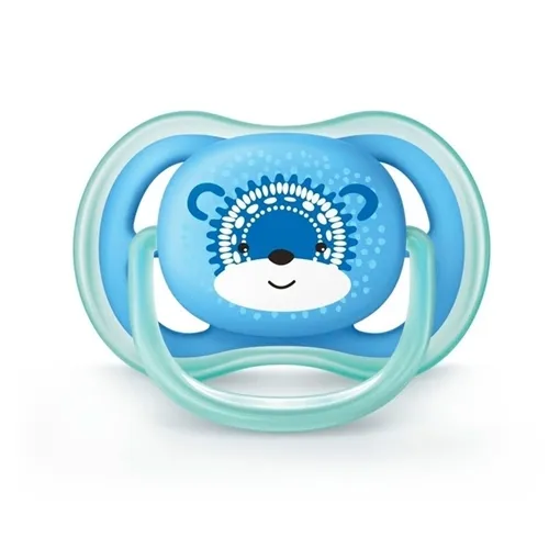 Chupeta Avent Ultra Air 0 a 6 meses, urso, azul, 1 unidade