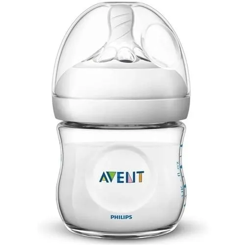 Mamadeira Avent Pétala 1+ meses, transparente, 125mL
