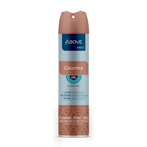 Desodorante Antitranspirante Above Men country, aerosol, 150mL