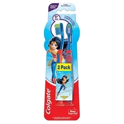 Escova Dental Colgate Smiles 6+ anos, Mulher Maravilha, 2 unidades