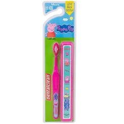Escova Dental Infantil Dentalclean Peppa Pig Escolar, 1 Unidade, Azul