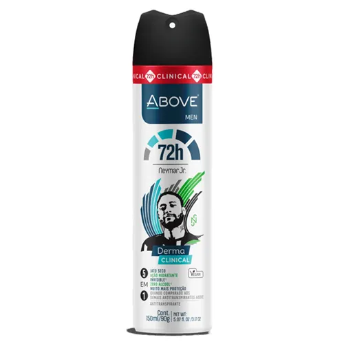 Desodorante Aerosol Above Neymar Jr. Derma Clinical Men 150ml