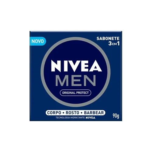 Sabonete 3 em 1 Nivea Men original, barra, 90g