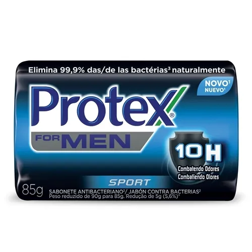Sabonete Antibacteriano Protex For Men Sport, barra, 85g