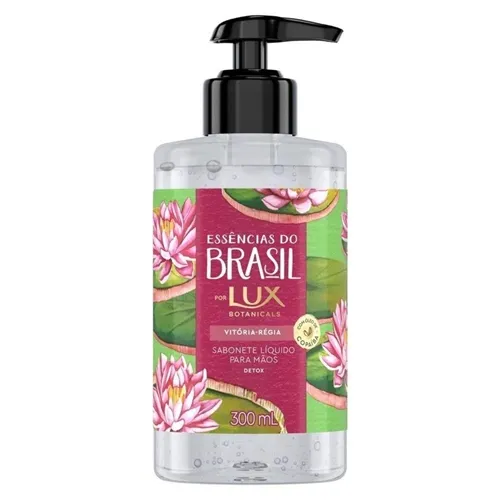 Sabonete Líquido Para Mãos Lux Botanicals Essências Do Brasil Vitória Régia 300ml