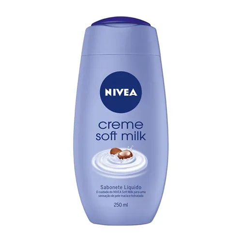 Sabonete Nivea Creme Soft Milk líquido, 250mL