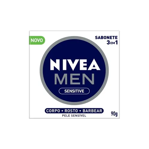 Sabonete 3 em 1 Nivea Men sensitive, barra, 90g