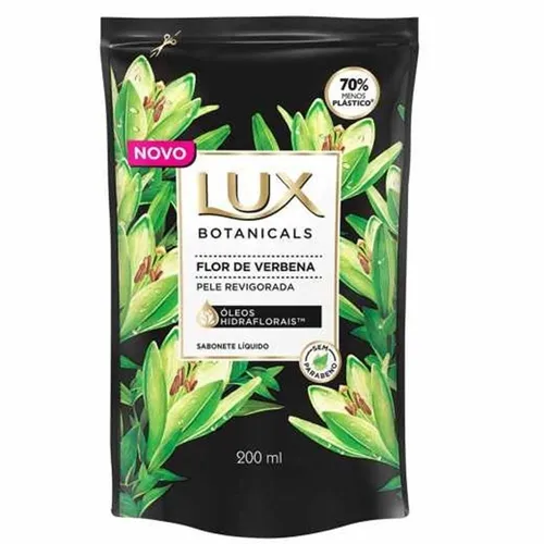 Sabonete Lux Botanicals flor de verbena, líquido, 250mL