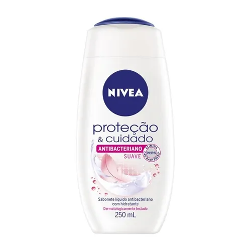 Sabonete Nivea Proteção & Cuidado Antibacteriano suave, líquido, 250mL