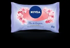 Sabonete Glicerinado Nivea flor de cerejeira e óleos essenciais, barra, 85g