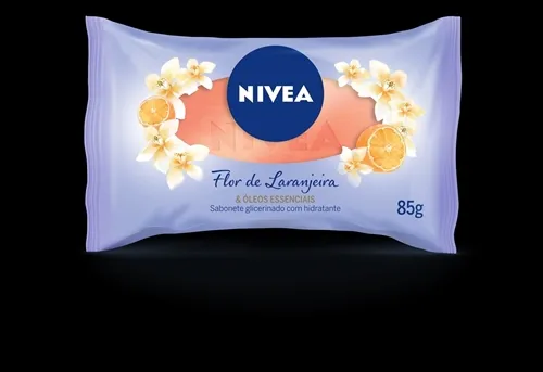 Sabonete Glicerinado Nivea flor de laranjeira e óleos essenciais, barra, 85g