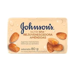 Sabonete Johnson's Nutri SPA amêndoas, barra, 80g