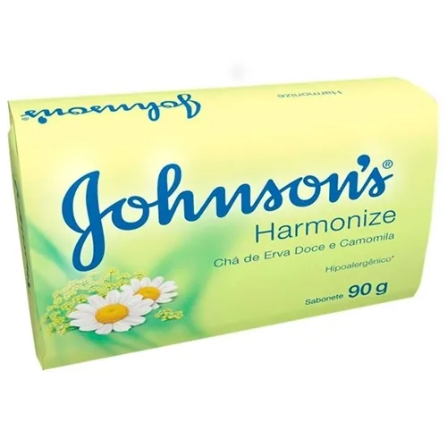 Sabonete Johnson's Hipoalergênico chá de erva-doce e camomila, barra, 90g