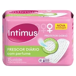 Protetor Diário Intimus Days com perfume, sem abas, 15 unidades