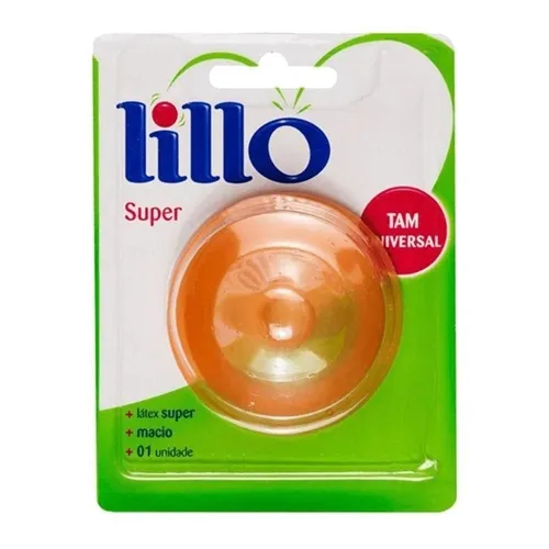 Bico de Mamadeira Lillo Super Látex, Universal, 1 Unidade