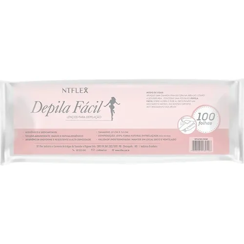 DEPILA FACIL LEN DEPILACA x 100 - NT FLEX IND E COM