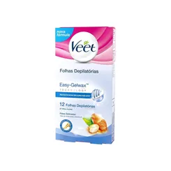 Folha Depilatória Corporal Veet Peles Delicadas 12 unidades