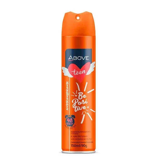 Desodorante Antitranspirante Above Teen be positive, aerosol, 150mL