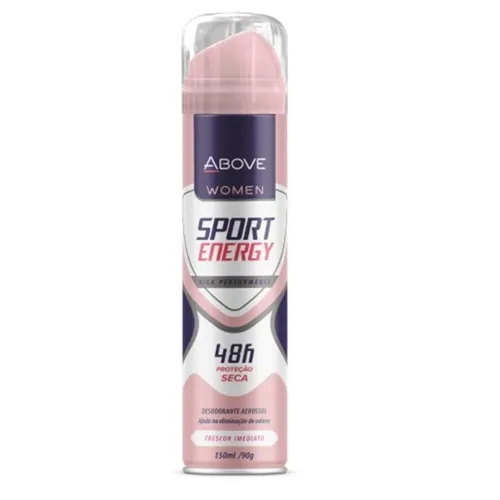 Desodorante Feminino Above Sport Energy aerosol, 150mL