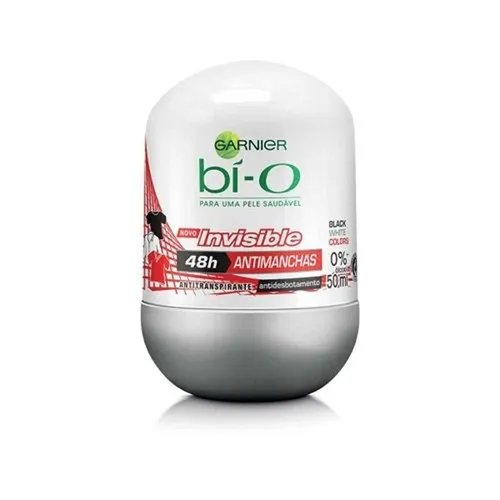 Desodorante Garnier Bí-O Men black white colors, roll-on, 50mL