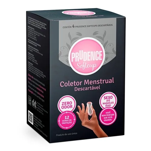 Coletor Menstrual Descartável Prudence Softcup 4 unidades