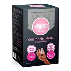 Coletor Menstrual Descartável Prudence Softcup 4 unidades