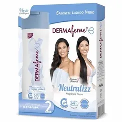 Sabonete Íntimo Dermafeme neutralizz, líquido, 200mL, 2 unidades