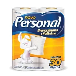 Papel Higiênico Personal Neutro,4 Rolos de 30 Metros Cada