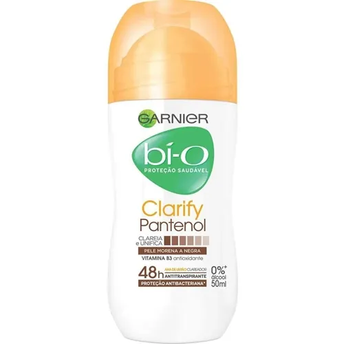 Desodorante Garnier Bí-O Clarify pantenol, roll-on, 50mL