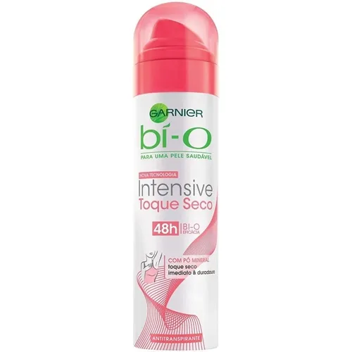Desodorante Feminino Garnier Bí-O intensive toque seco, aerosol, 150mL