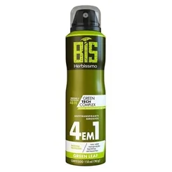 Desodorante Masculino Herbíssimo Bis green leaf, aerosol, 150mL